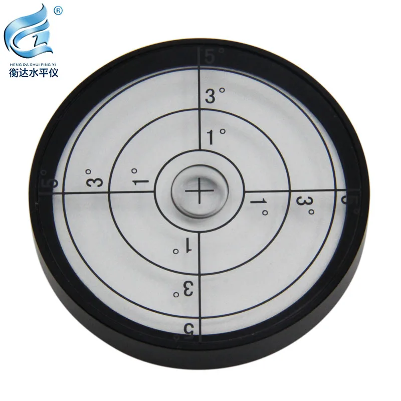 High precision liquid level gauge bubble with magnetic 6010 circular horizontal bead metal material horizontal bubble