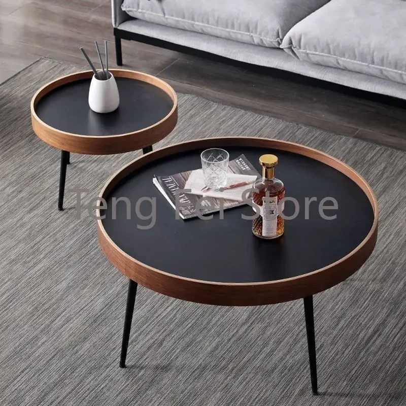 Nordic Side Coffee Table Living Room Corner Modern Minimalist Coffee Tables Round Service Mesa De Centro Sala Home Furniture