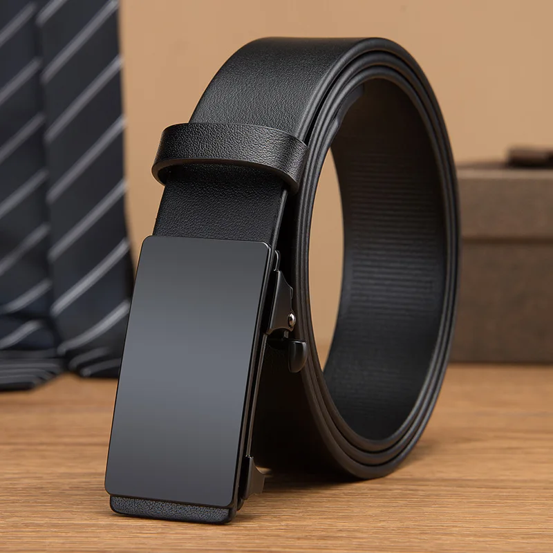 Width 35MM High Quality Automatic buckle Cowhide Belt for Men