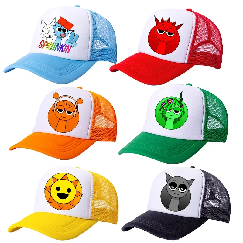 Incredibox Sprunki Kinderen Baseball Caps Cartoon Anime Casual Hoed Buitensporten Zonnehoeden Verstelbare Pet Verjaardagscadeaus