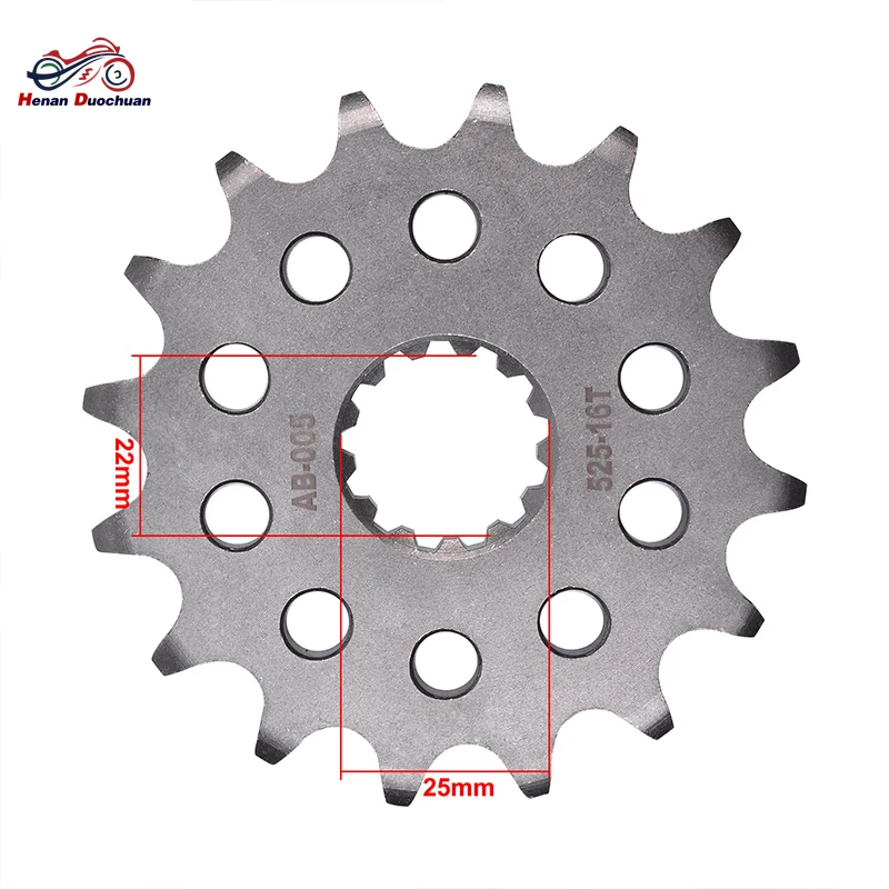 525-16T 20 Chromium Manganese Forged Carbonized Front Sprocket for Triumph 660 675 Daytona 765 Street Triple 800 850 900 Tiger