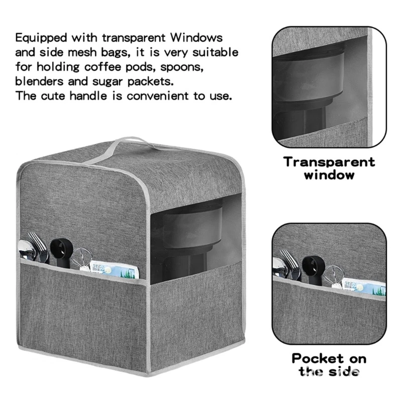 Máy pha cà phê bảo vệ rõ ràng Xem cửa sổ Vỏ chống bụi cho thiết bị nhà bếp