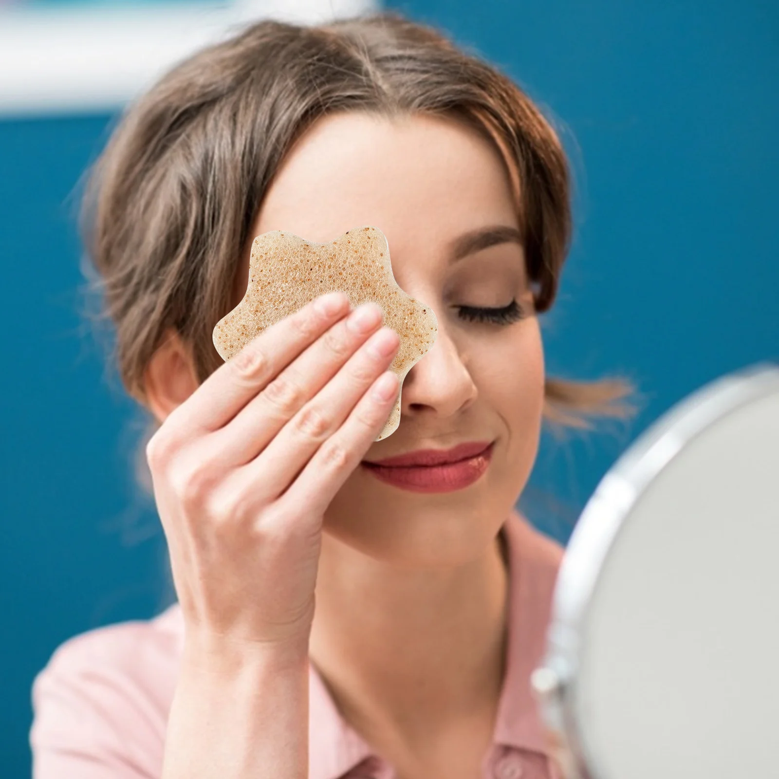 3 قطعة إسفنجة تنظيف الوجه من الألياف الطبيعية مزيل المكياج العميق أدوات غسل الوجه الناعمة وسادات فعالة للعناية بالبشرة #6