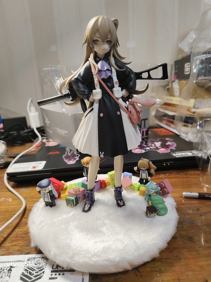 In stock Otaku UMP45 Figures Model Ornament Girls Frontline Leva Cosplay Costume Anime Game Cartoon Cute Model Decorations Gift