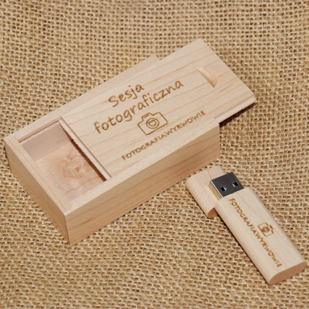 Unidad Flash Usb de madera para negocios, Pendrive de 4GB, 8GB, 16GB, 32GB y 64gb, con logotipo personalizado gratis, 30 unidades por lote