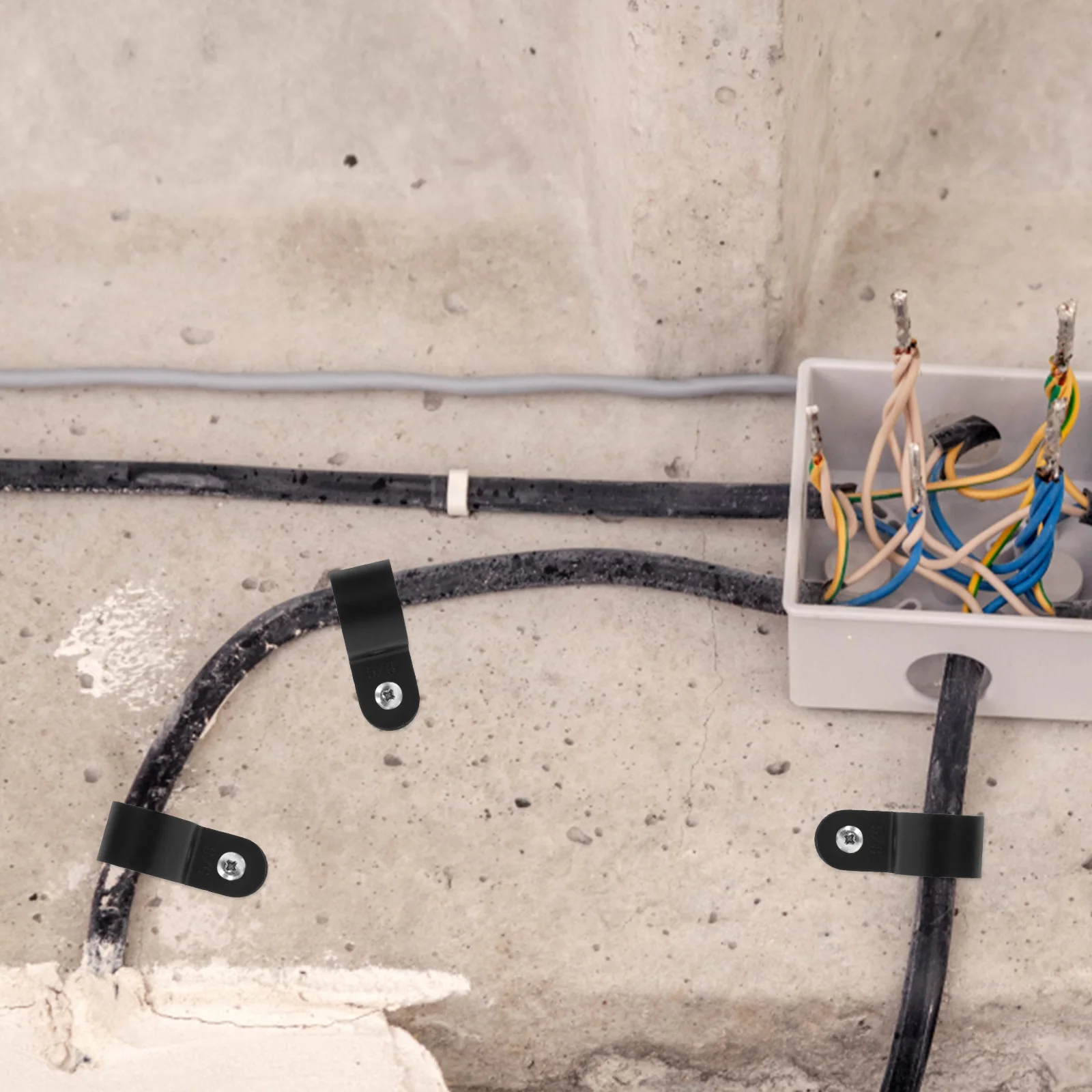 

50Pcs Sturdy Rope Light Clips Wire Holder Ethernet Cable Organizer for Wall Management Rope Light Clips Wire Holder