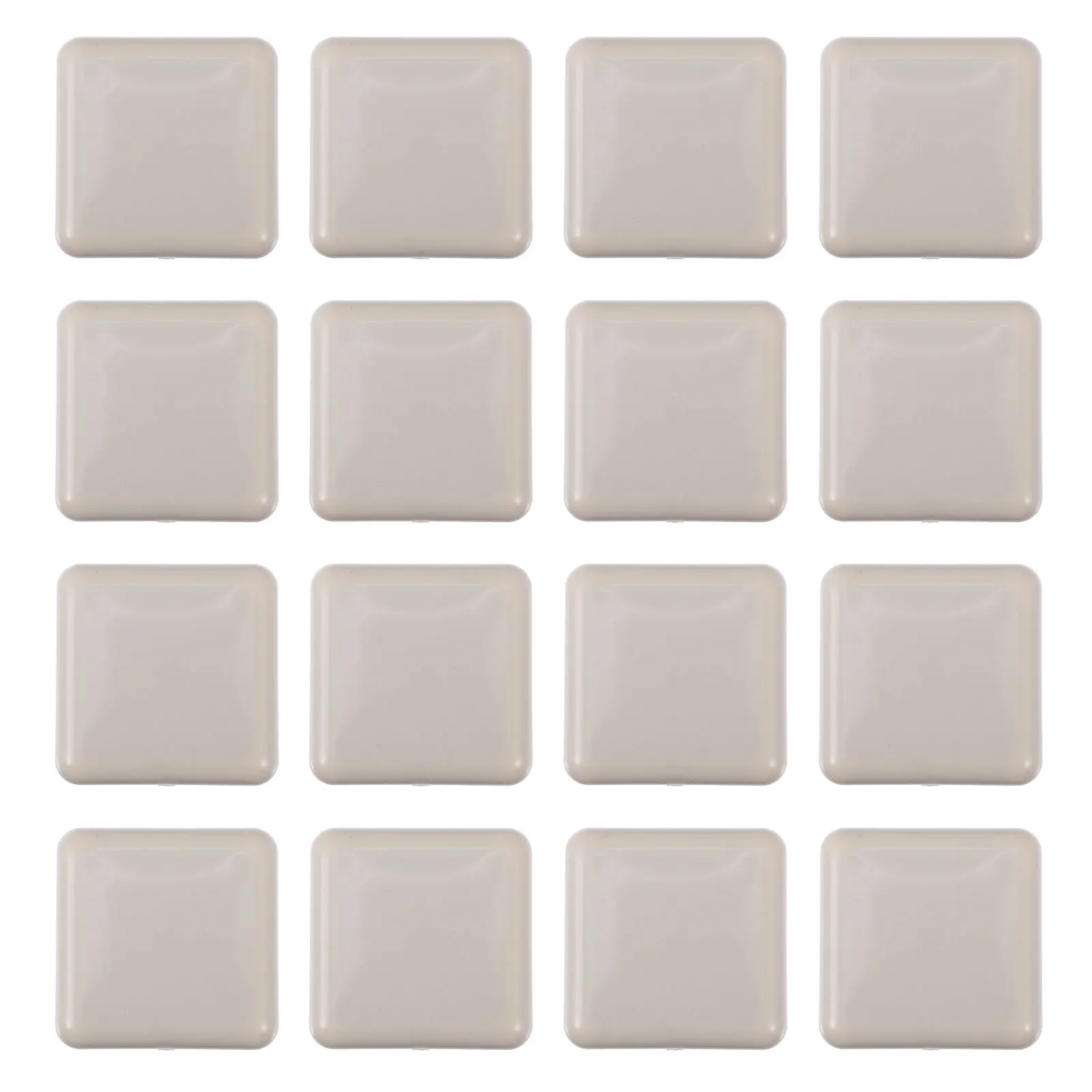 

16pcs Plastic Furniture Pads Glide Chair Table Protector Uneven Floor Mat Stick on Light Grey Moisture proof Anti scratch Sofa