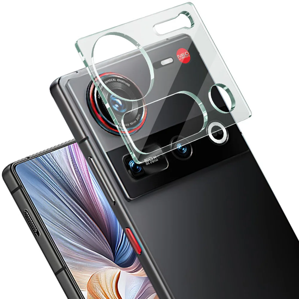 IMAK لـ ZTE nubia Z70S Ultra 5G / nubia Z70 Ultra 5G واقي عدسة الكاميرا من الزجاج المقسى + غطاء عدسة أكريليك