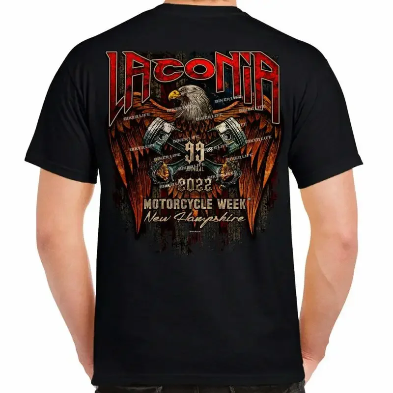 2022 Laconia Motorcycle Week Piston Eagle T Shirt