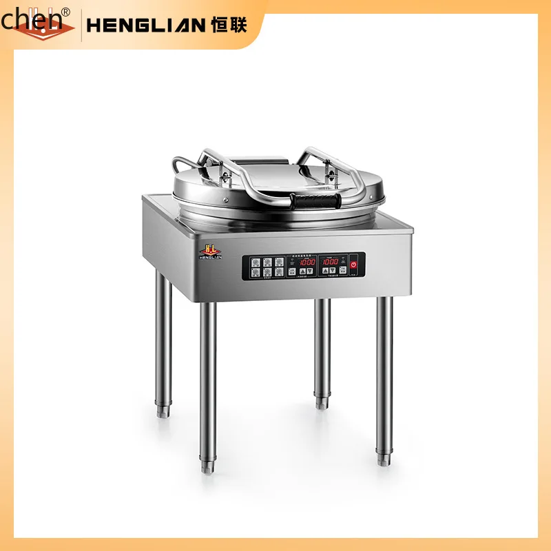 HXL شواية كهربائية عمودية على الوجهين تحكم مستقل في درجة الحرارة لوحة ألومنيوم كبيرة صانع فطيرة كهربائية #3