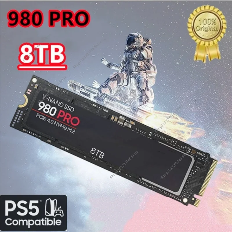 

980 PRO SSD M2 2280 4TB Internal 8TB 2TB M.2 PCIe Gen 4.0 X 4 NVMe Up To 74500 MB/s Hard Drive for PS5/Laptop/Desktop Computer