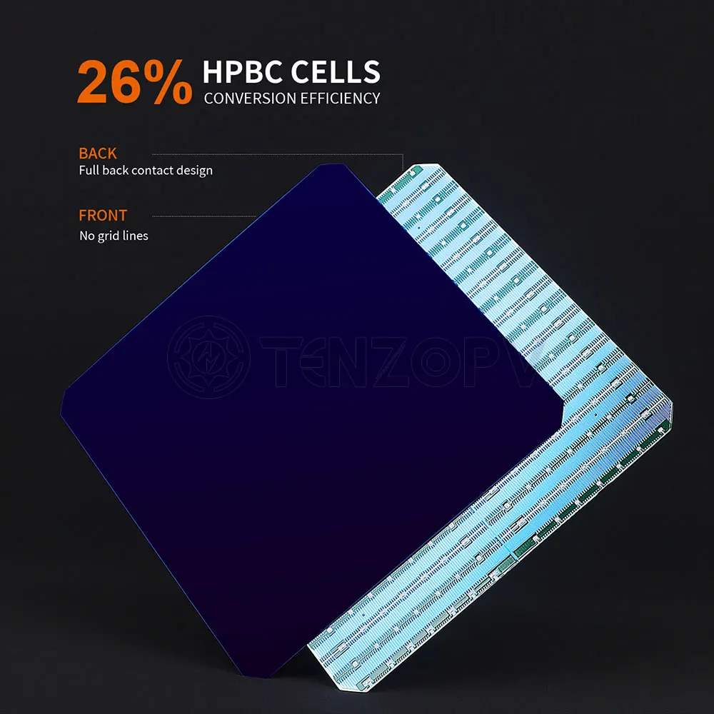 26% كفاءة عالية BC 400W500W600W مجموعة الألواح الشمسية القابلة للطي 12v24v تخزين الطاقة إمدادات الطاقة الشمسية شحن المجلس