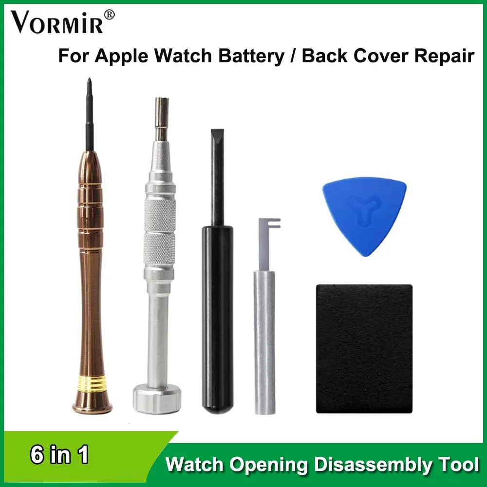 6 in 1 Watch Opening Disassembly Tool for Apple Watch S7 S5 S6 S3 Battery Flex Cable Back Cover Screw Assembly Pry Repair Tools