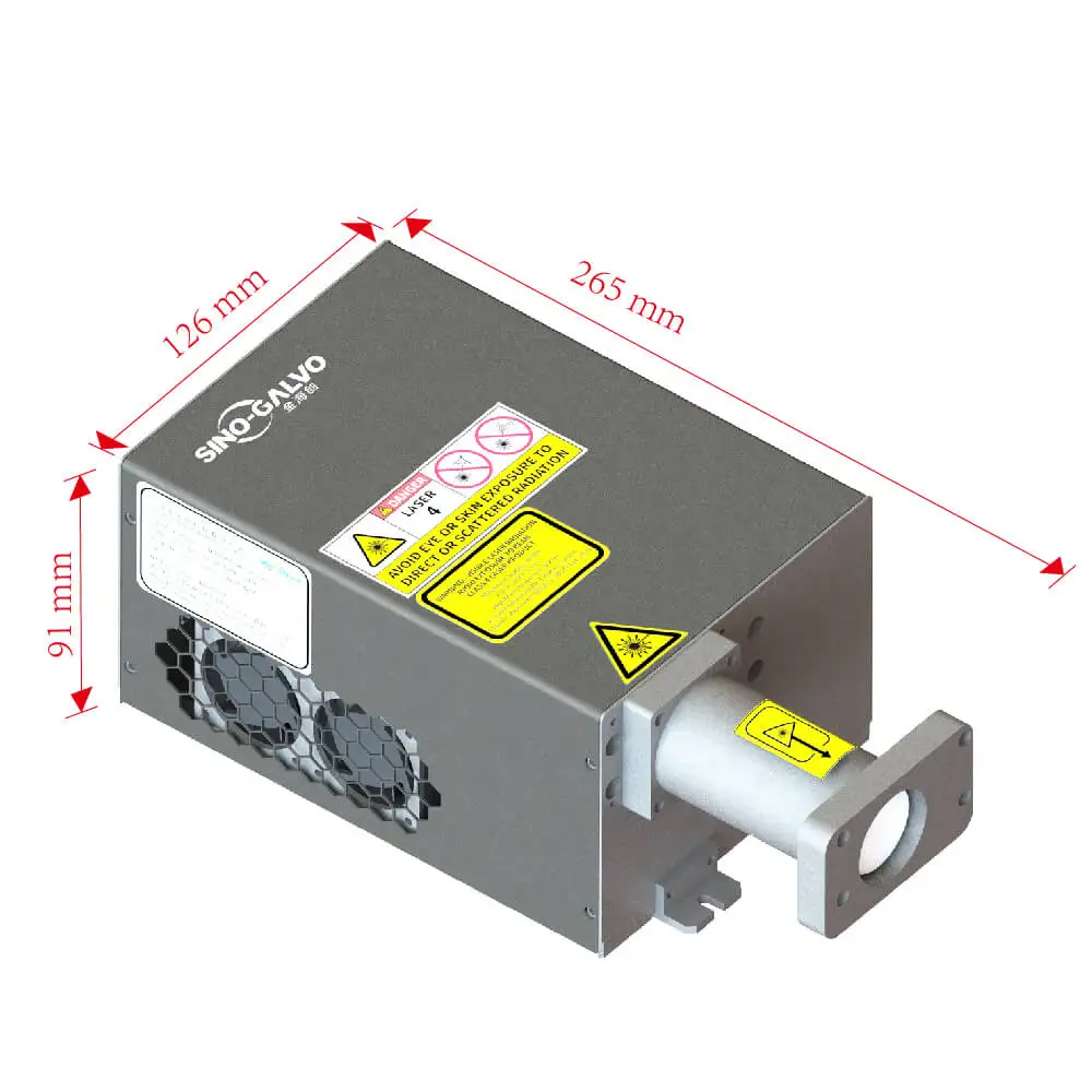 ATU&UTVSino-Galvo Solid State UV Laser Source 355nm for Leather PU Plastic Glass