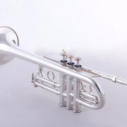 Silver drop E to D professional trumpet with two sets of sound-changing tubes can switch professional-grade tone Trumpet horn