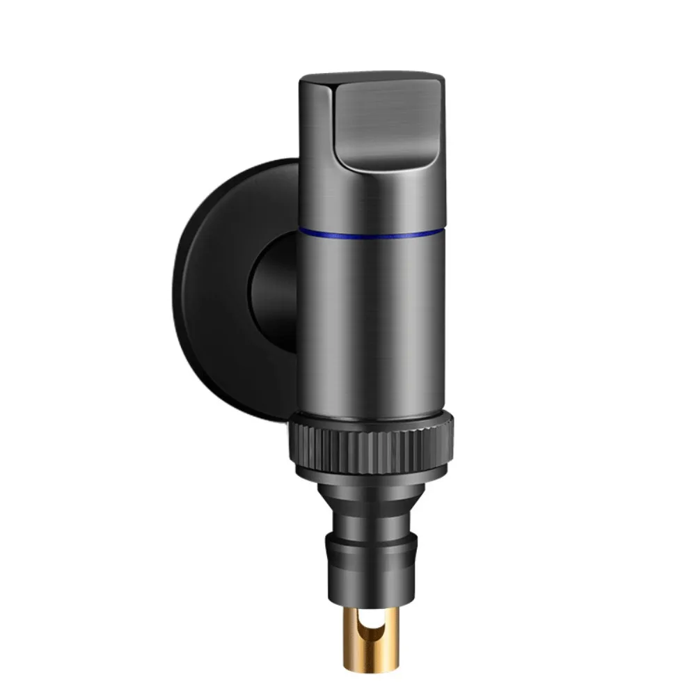 

Metal Washing Machine Faucet Valve One Into One Out Dual Control Multi-function Faucet Automatic Water Stop Valve Wall Mounted