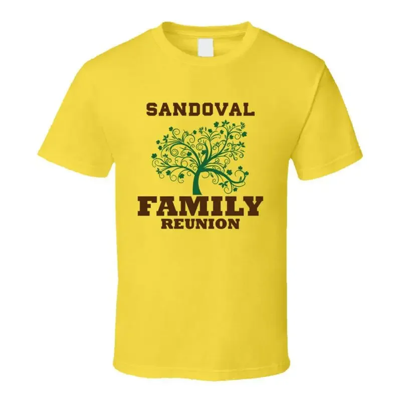 Family Tree Sandoval Reunion Last Name Surname T shirt