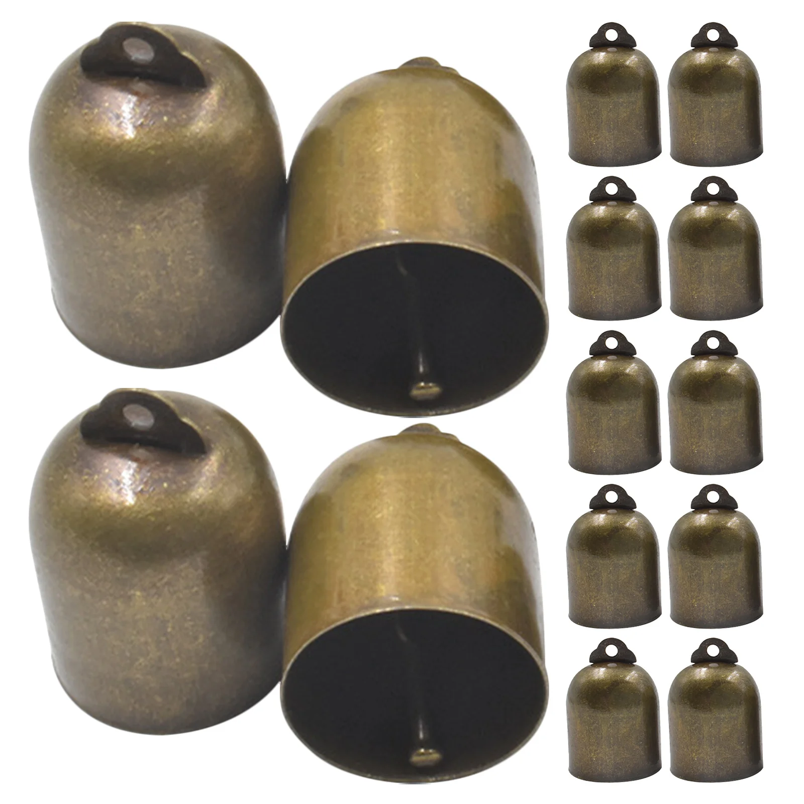 

20pcs Vintage Copper Mini Brass Jingle Bells For Christmas Tree Decor Holiday Party Craft Diy Hanging Ornament Wind Chimes