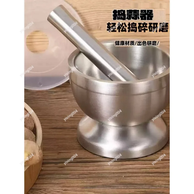 Mortar And Pestle Set Spice Herb Grinder Bowl Kitchen Tool for Food Pill Crushing
