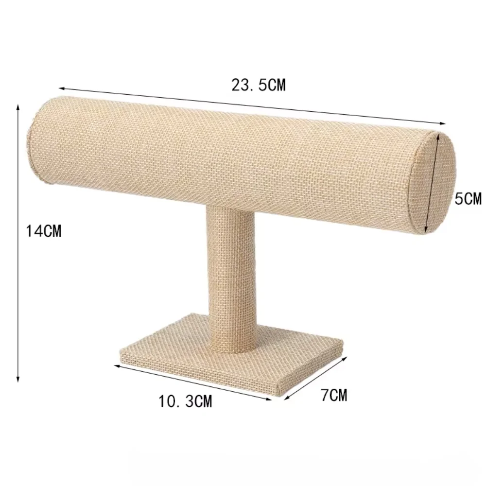 إطار عرض مجوهرات من مادة الجلد السويدي، رف متعدد الطبقات، حامل عرض سوار خفيف الوزن، تصميم أنيق ومتين