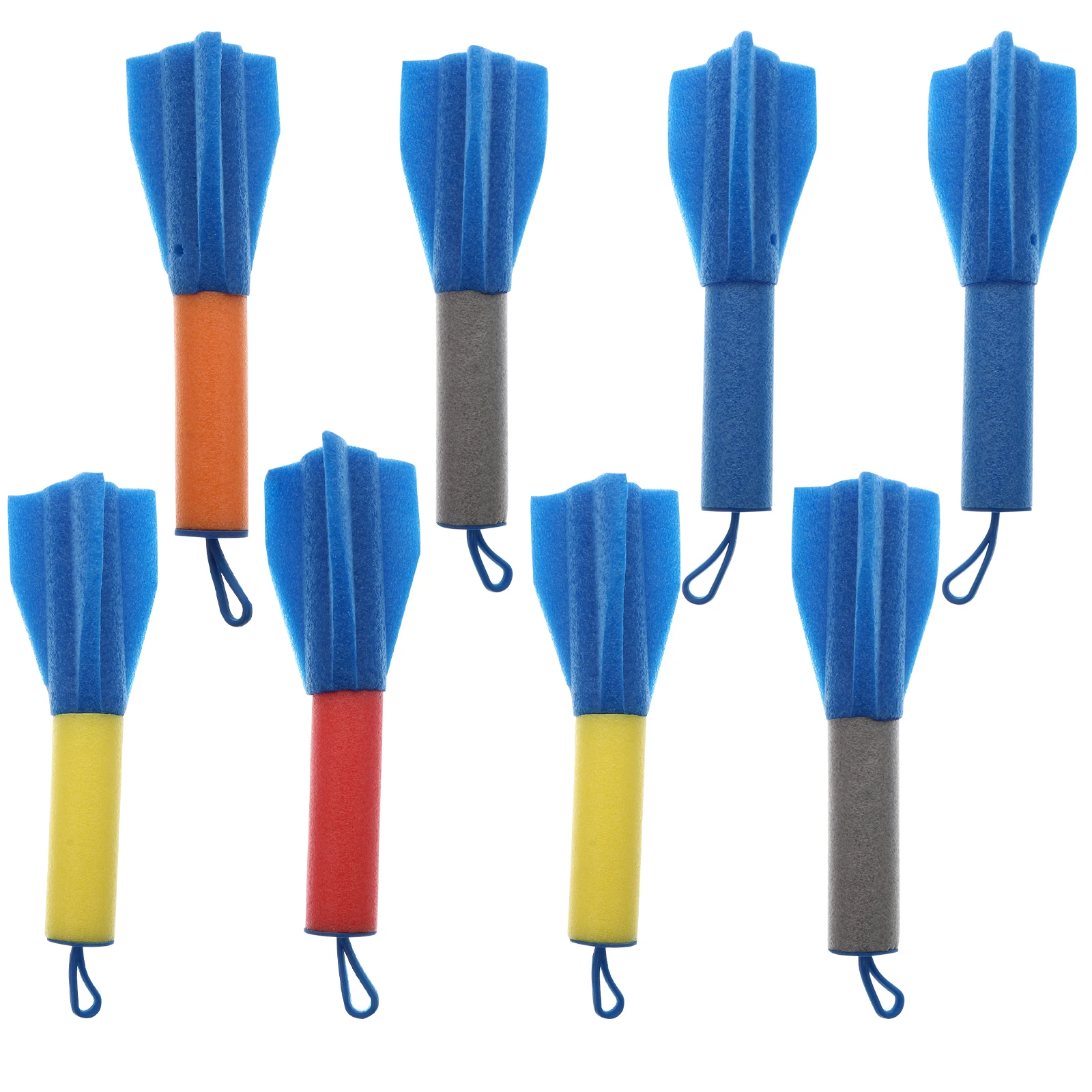 8 pçs led espuma foguetes de dedo para crianças acampamento ao ar livre brilho festa favores meninos meninas brinquedos educativos presente brinquedo