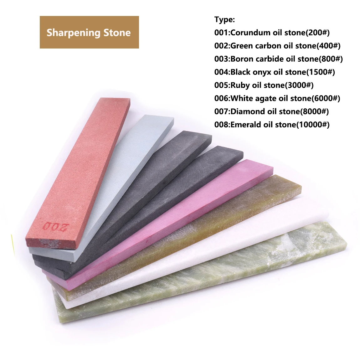 

1pc Sharpening Stone Whetstone Oil Stone Honing Stones Natural Whetstone Knife Sharpener Grindstone Polished Stone Bars