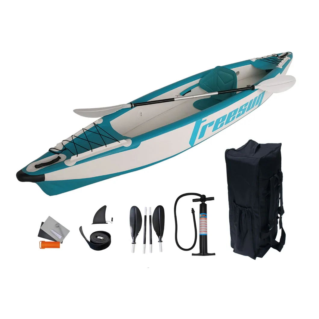 Customized Hot Sale Resistant Drop Stitch Kayak Inflatable Kayak with Paddle Sea Ocean Pvc Whitewater Kayak