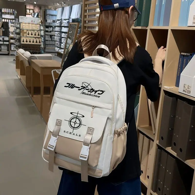 New Arrivals Blue Archive Backpack Fashion Trend Cartoon Student Boys Girl Large Capacity Schoolbag Sport Loose Travel Backpacks