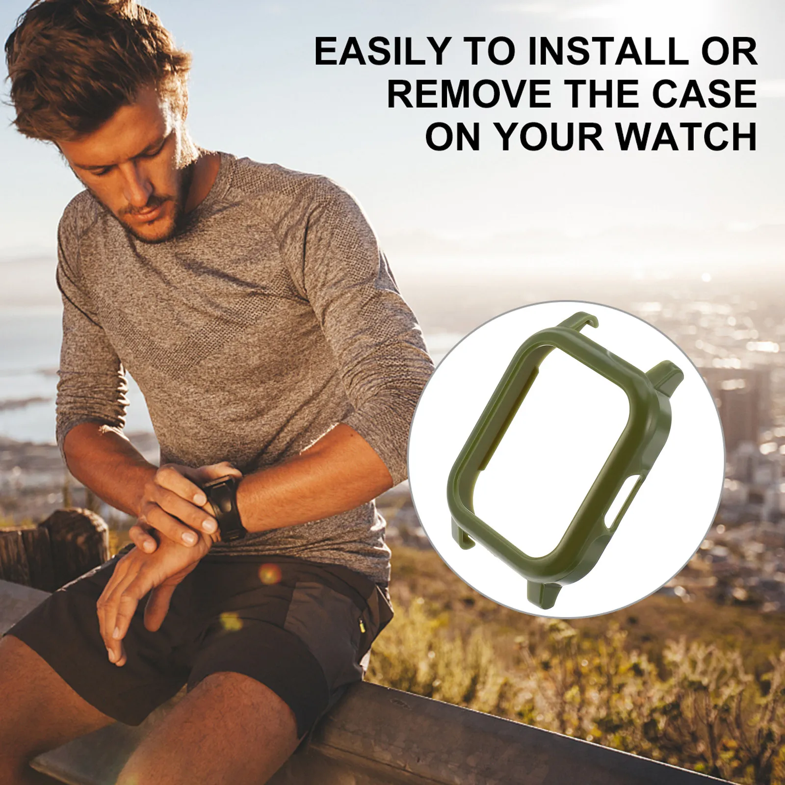 1 funda protectora Premium para reloj inteligente, Compatible con Millet Ls02, a prueba de polvo, a prueba de golpes, elegante marco para reloj, reloj elegante