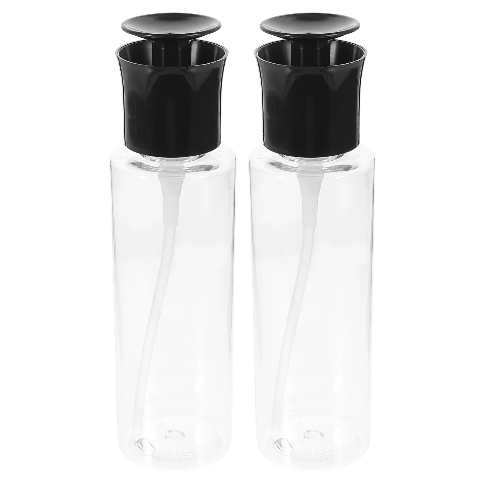 

2Pcs Press Lotion Dispenser Portable Airless Travel Bottle Refillable Pump Container Facial Cream Shampoo Portable Lotion Bottle