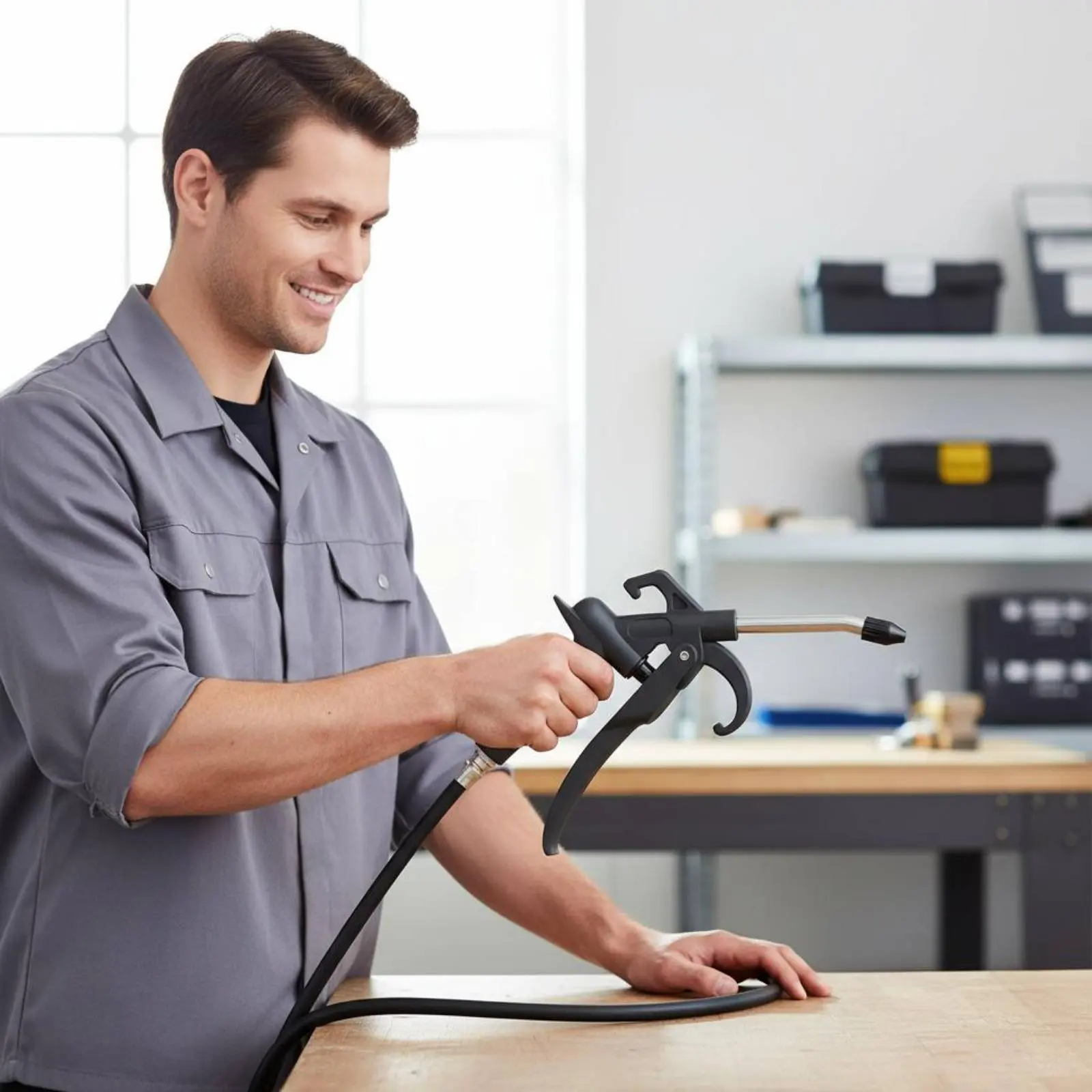 

Air Air Jet High-Performance Blowing High Pressure Particulate Compressed Air Blower Ergonomic Handle Air-Powered Tool