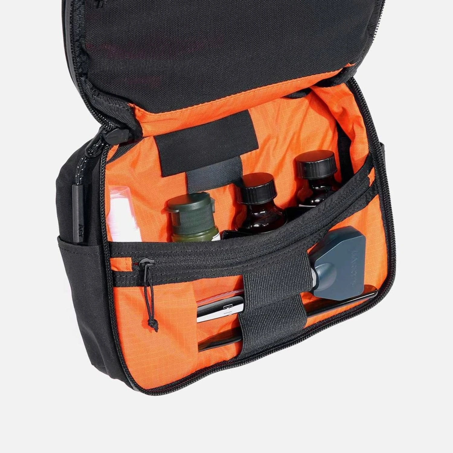 Mens Travel Toiletry Bag Handheld Busines Trip Wash Organizer, Water Resistant Shaving Dopp Kit Storage Handbag for Work Travel