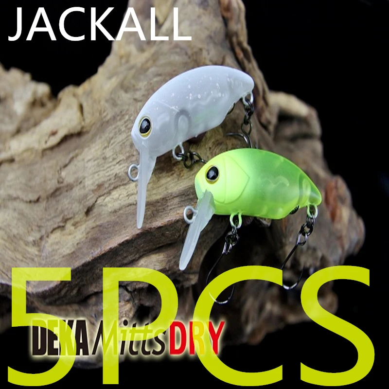

8032 4cm2g LURETV Japan Jackall Timon DEKA mitts DRY 5PCS Stream Microb Microb Trout Sea Bass Makou
