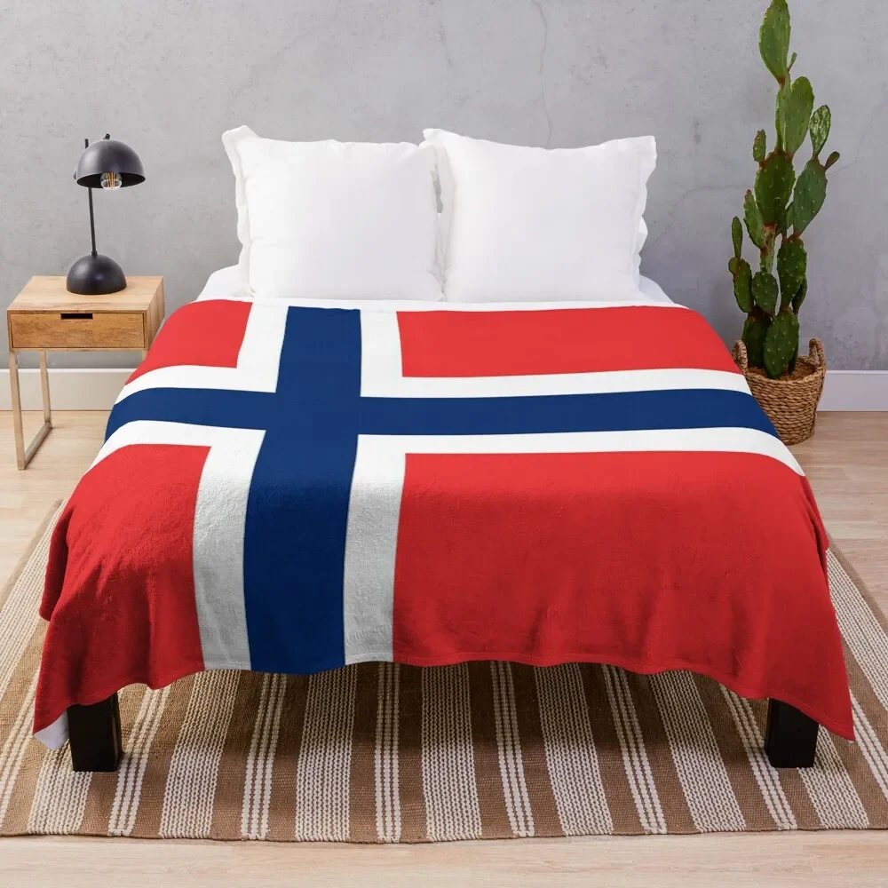 

Norway Flag Throw Blanket Flannel Fleece Soft Warm Throw Blanket