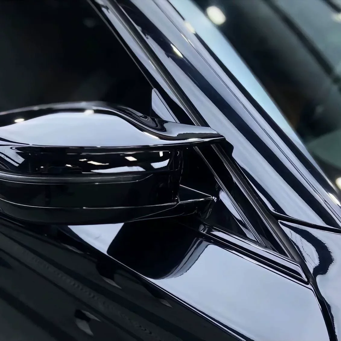 Ultra Glossy Black Vinyl Wrap Film Car Interior Styling Waterproof Sticker Foil for Car Accessories view 5
