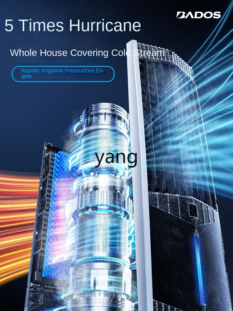 CX  Household Bedroom Cooling Light Sound Electric Fan Air Cooler Mobile Vertical Water-Cooled Tower Fan view 3