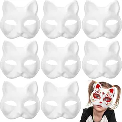 3/5PCS Paper Cat Mask Animal Masks for Crafts Fox Mask Therian Room Decor