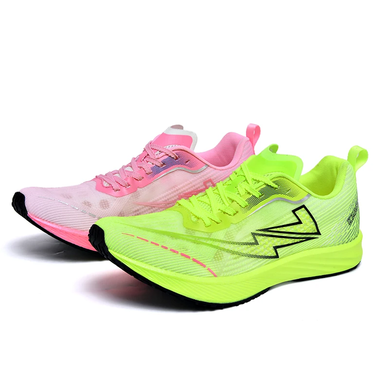 

Men Women Track and Field Carbon Plate Speed Running Shoes Professional Shock-absorbing Short Distance Sprint Sneakers