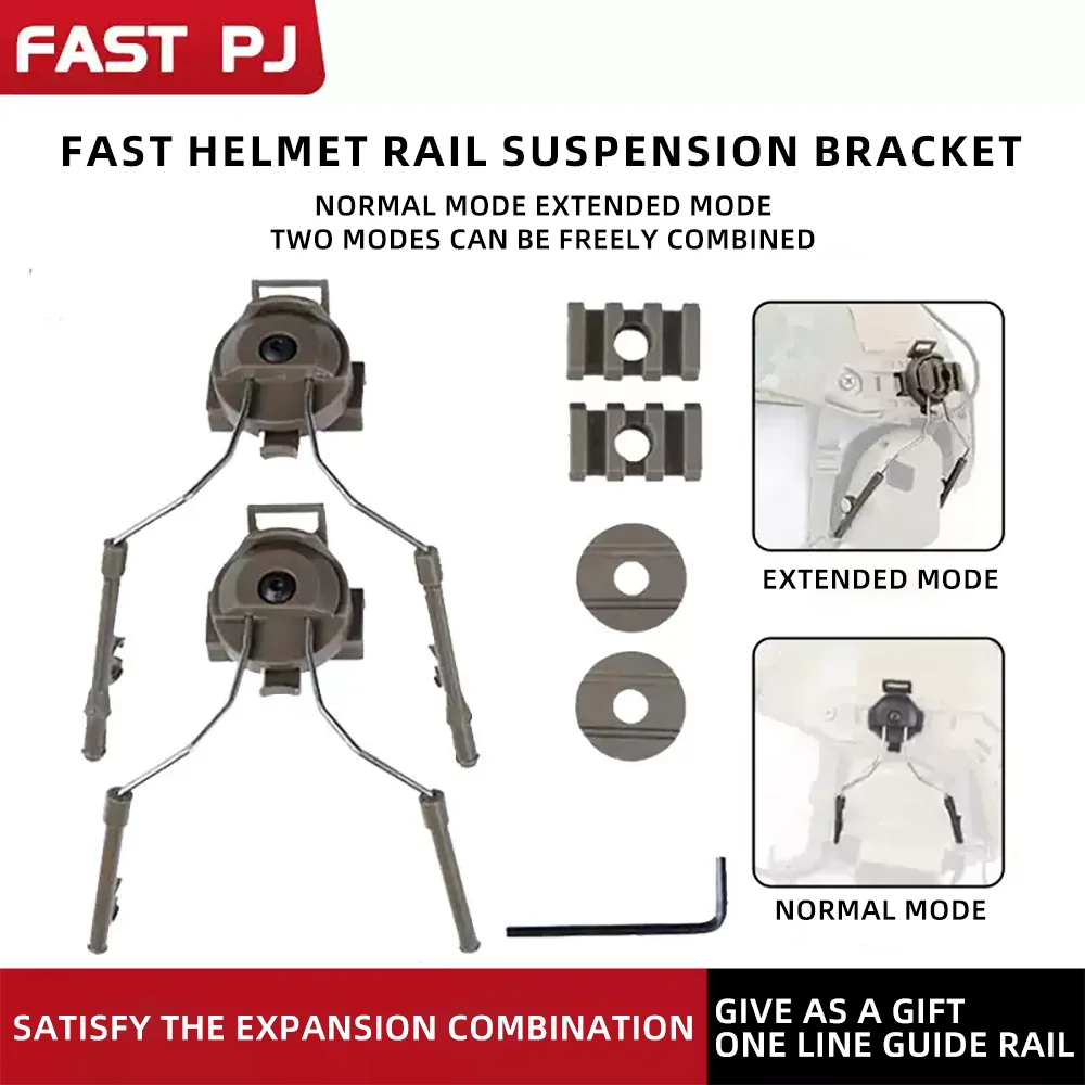 

FAST Helmet Dual Side Rail - Comtac Compatible Headset Bracket, Fits C2/C3/C4 Tactical Headset Accessory