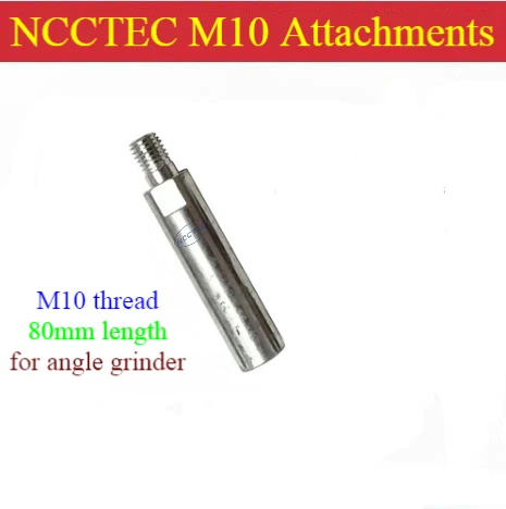 80mm length Extension connection rod for angle grinding machine | 3.2'' M10 attachments for the angle grinder for Deep grinding