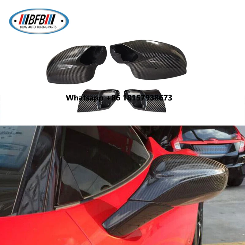 

BFB Real Dry Carbon Fiber Side Mirror Replacement for Ferrari 458