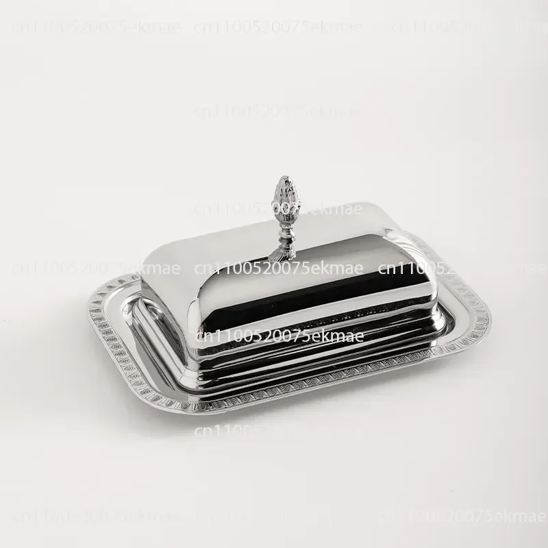 Stainless Steel Butter Dish with Lid  Pastry Plate, Butter Dish and Bread Bin – Minimum Order Quantity: 2 Pieces