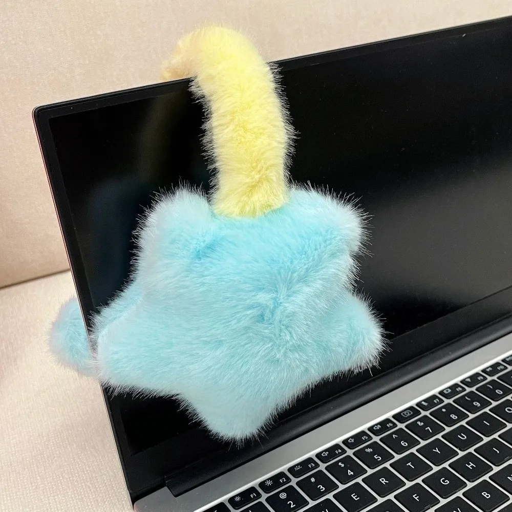 스타일리시한 별무늬 귀마개 따뜻한 대비색 푹신한 귀덮개 겨울 여성용 귀마개 추운 날씨용