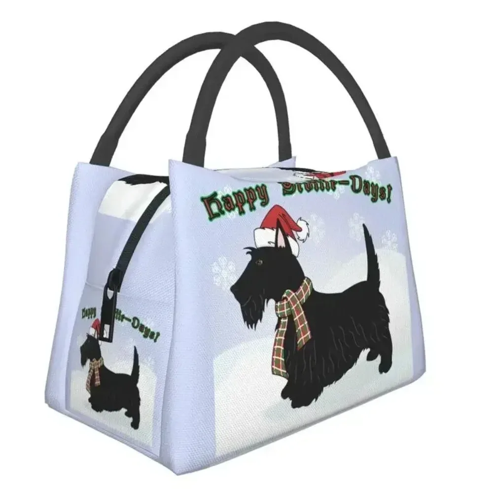 2025 New Cute Winter Whippet Resuable Lunch Box for Women Leakproof Lurcher Greyhound Dog Cooler Thermal Food Insulated