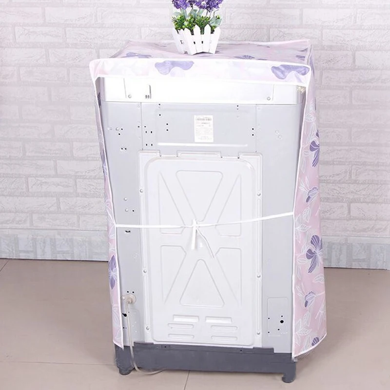 Top Load Washing Machine Cover Dust Cover Printing Dryer Cover Waterproof Sunscreen Multifunction Washroom Household Supplies