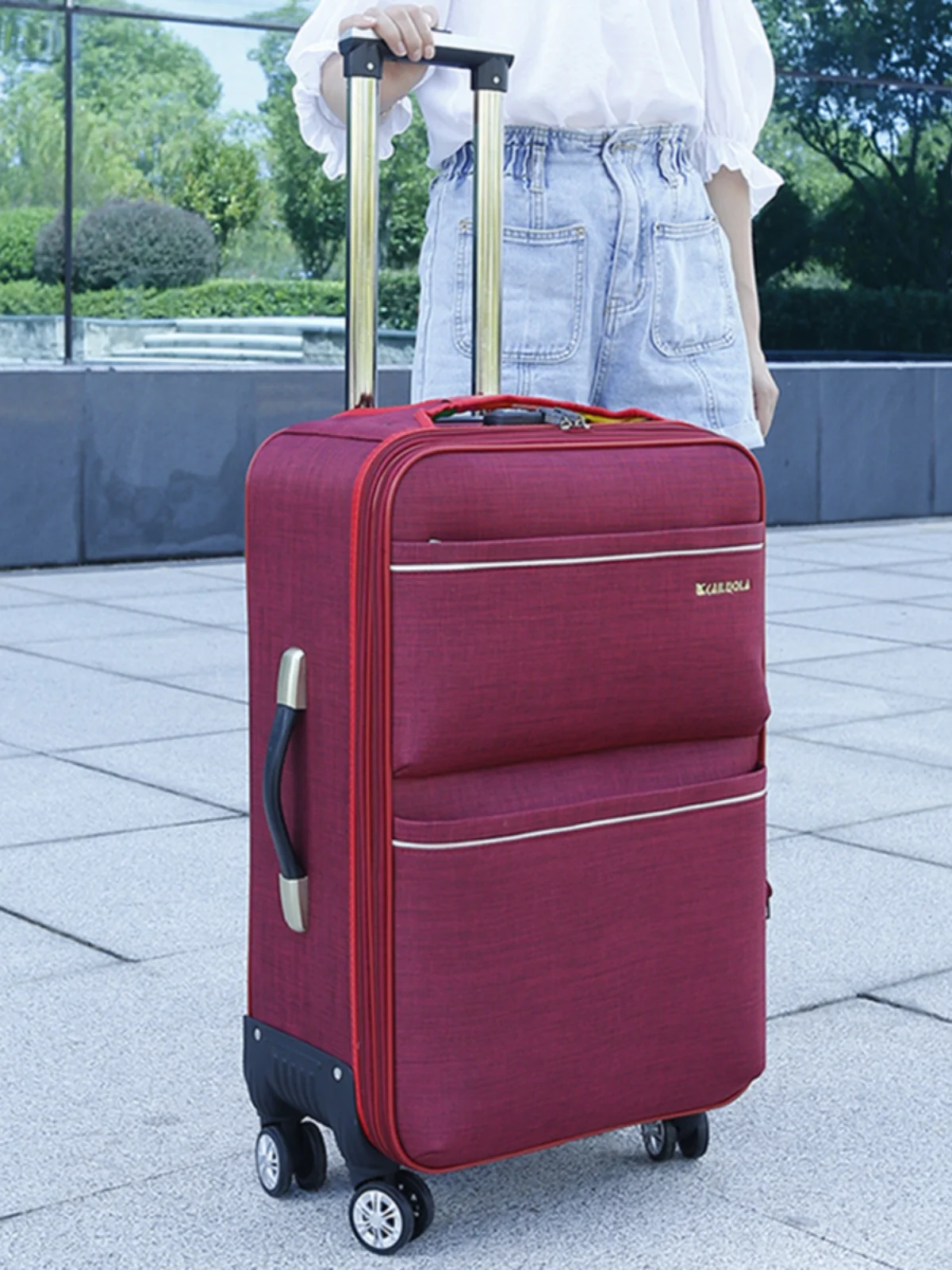 

Ox Fabric Large Capaci Lage Bag with Four-Way Rotating Wheels 28 Inch Travel Suitcase for Students And Busin Travel