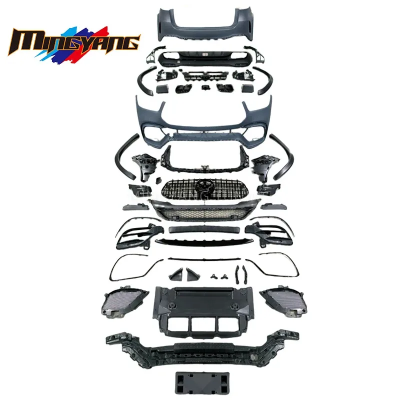 

Modification Mingyang Tuning High Quality GLE Car Bumper Front Lip Rear Diffuser Body Kit 2020-2022 for W167 GLE63 Bodykit