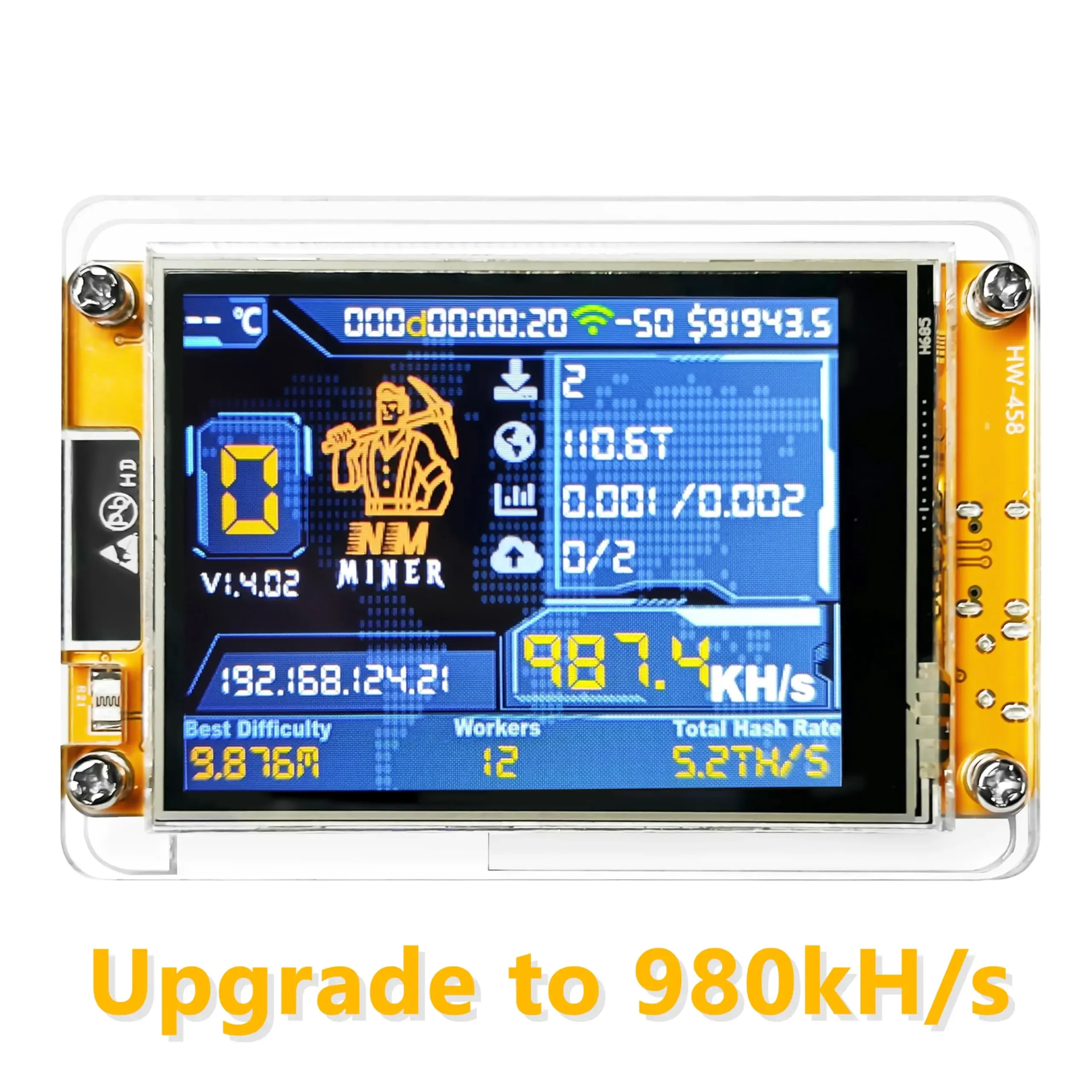 986K NerdMiner V2 Bitcoins Miner Asic Miner Bitcoin BTC Mining Crypto Minatori Minatori minerari solistici per Crypto Home