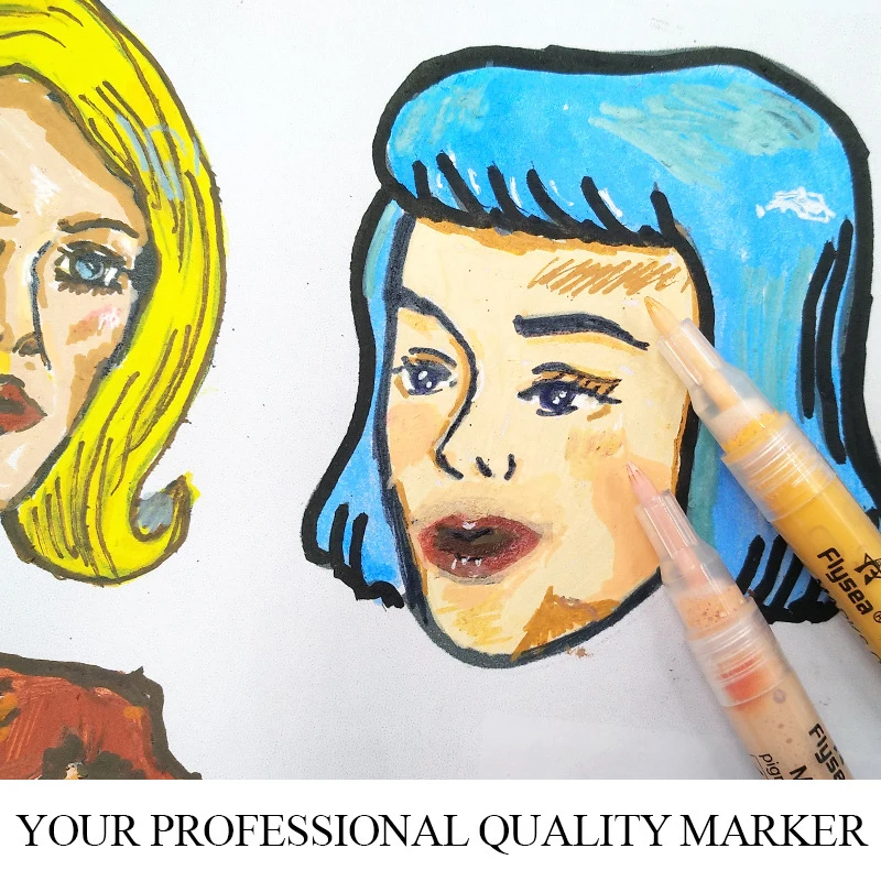 Kunst Tekening Acrylverf Keramische Schilderij Pen Graffiti Huidskleur Body Marker Pen Diy Schilderij Schoenen Wasbaar Waterdicht Gereedschap