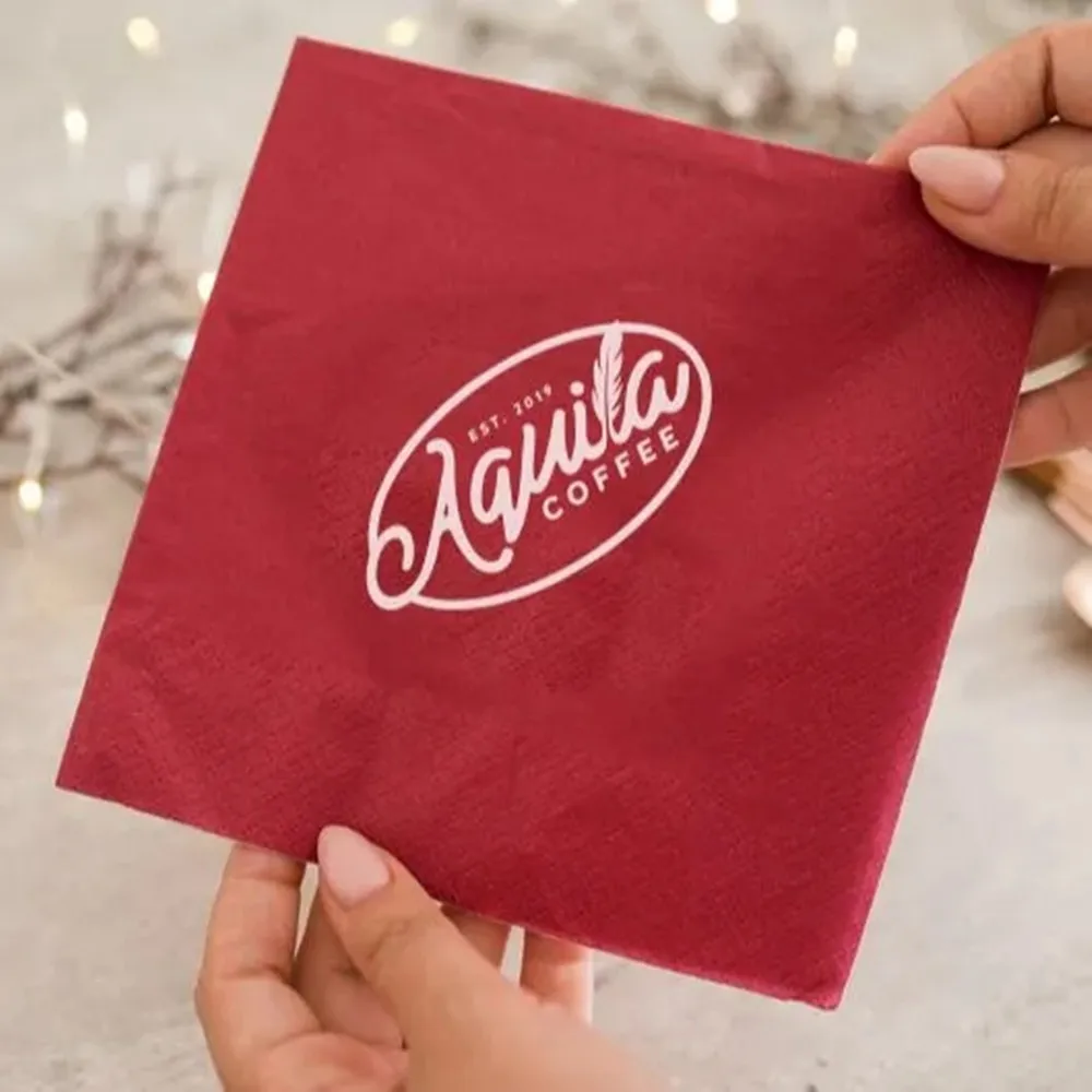 

Personalized Napkins with Your Own Design, Custom Artwork, Reastrant Cocktail Beverage Paper